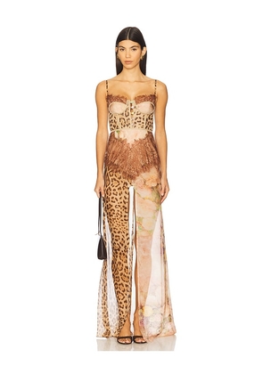 The Dolls House Dolce Maxi Dress in Brown. Size M. Also in S, XS.