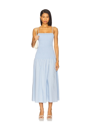 Solid & Striped The Vida Dress in Baby Blue. Size L. Also in M, S, XS.