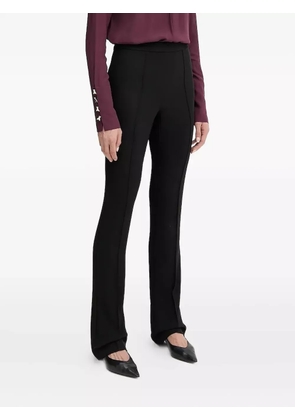 Patrizia Pepe zip-fly flared trousers - Black