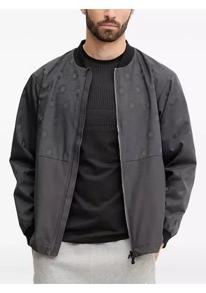 BOSS hexagon-pattern bomber jacket - Grey