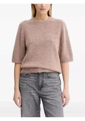 Gestuz short-sleeved crew-neck sweater - Pink