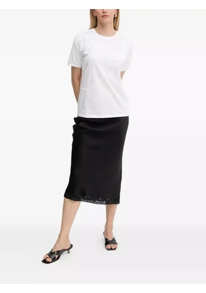 BOSS frayed-detail T-shirt - White