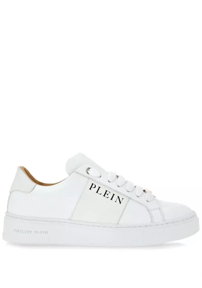 Philipp Plein leather sneakers - White