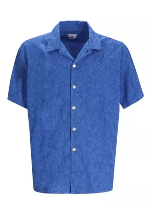 Paul Smith floral-print cotton shirt - Blue