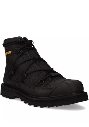 caterpillar quilted lace-up boots - Black