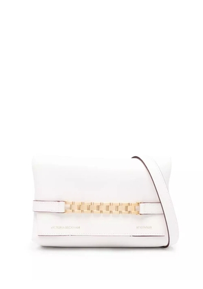 Victoria Beckham Chain-strap leather crossbody bag - White