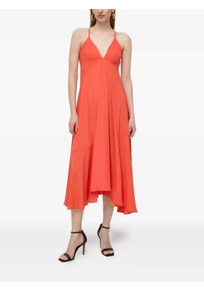 Silvian Heach v-neck midi dress - Orange