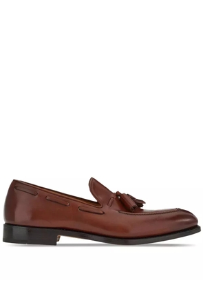 Ferragamo tasselled leather loafers - Brown