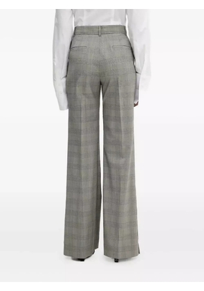 Sportmax checked side-button trousers - Grey