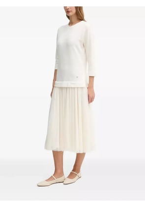 Joop! Taren tulle midi dress - Neutrals