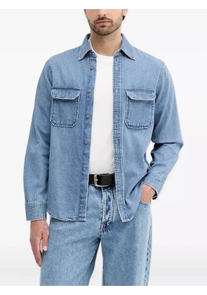 Armani Exchange flap-pocket denim shirt - Blue