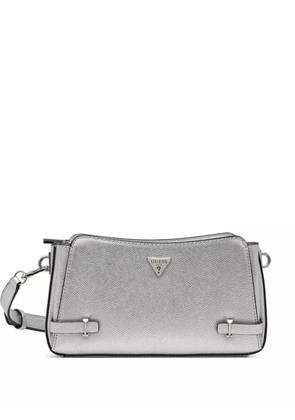 GUESS USA metallic-finish satchel bag - Silver