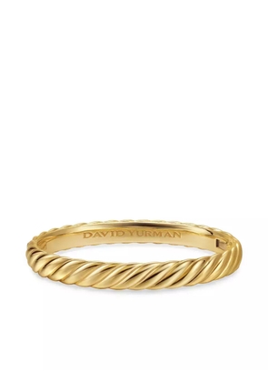 David Yurman 18K yellow gold Cable brangle bracelet