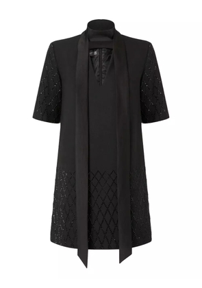 PINKO embellished short-sleeve mini dress - Black