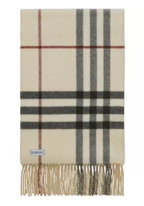 Burberry reversible check cashmere scarf - Neutrals