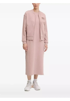 Ea7 Emporio Armani logo-patch zip-up jacket - Pink