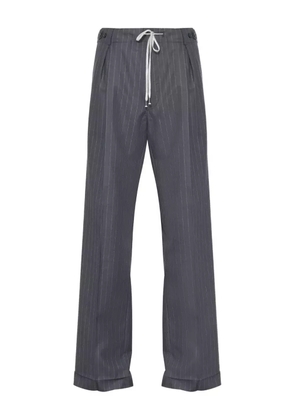 Maison Margiela pinstripe pleated trousers - Grey