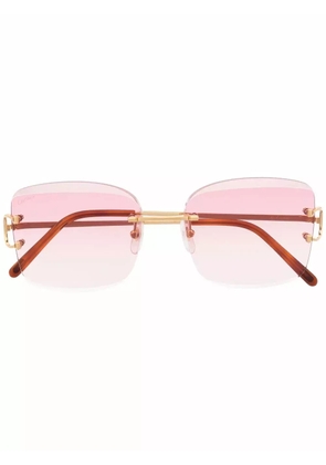 Cartier Eyewear square-frame gradient sunglasses - Gold