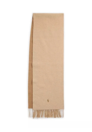 Polo Ralph Lauren fringed wool scarf - Neutrals