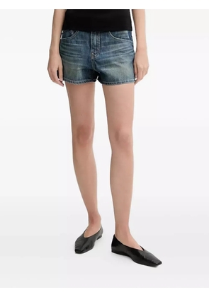 Miss Sixty logo-plaque denim shorts - Blue