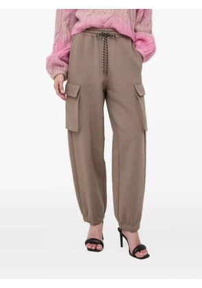 Miss Sixty embroidered-logo cargo-pocket joggers - Brown