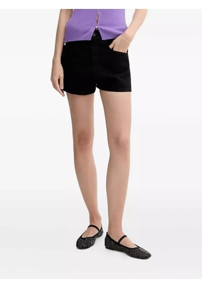 Miss Sixty straight-hem denim shorts - Black