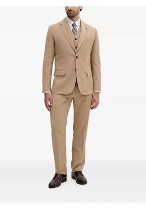 LIU JO logo-plaque two-button blazer - Brown