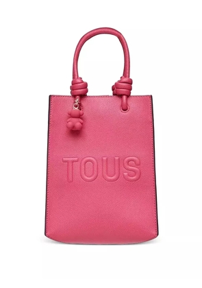 TOUS logo-embossed tote bag - Pink