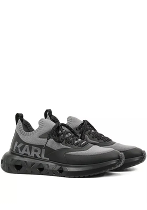 Karl Lagerfeld logo lace-up sneakers - Grey