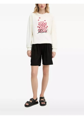 Karl Lagerfeld heart-print sweatshirt - White