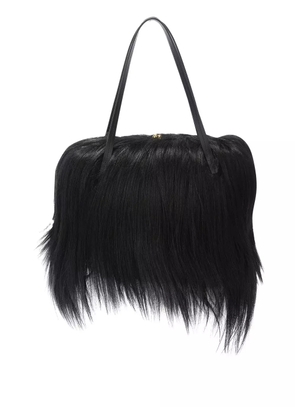 Jil Sander Goji Pillow hairy tote bag - Black