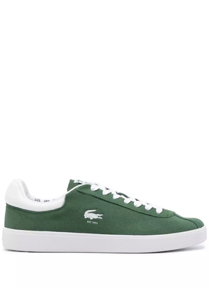 Lacoste logo-debossed suede sneakers - Green