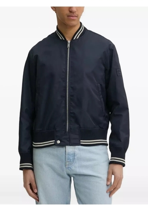 Iceberg ribbed-trim bomber jacket - Blue