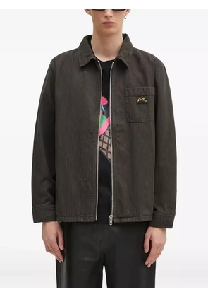 stan ray pinstripe zip-front jacket - Green