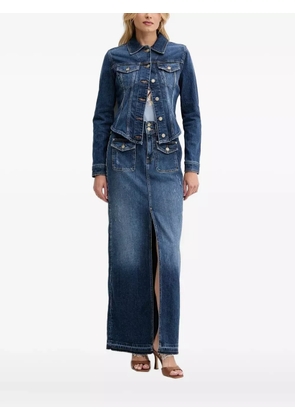 GUESS USA button-fastening denim jacket - Blue