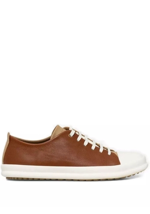 Camper lace-up leather sneakers - Brown