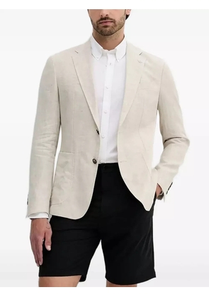 Joop! linen single-button blazer - Neutrals