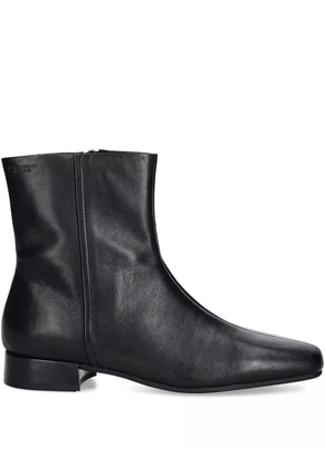 VAGABOND 70mm Mona zip-detail square-toe boots - Black