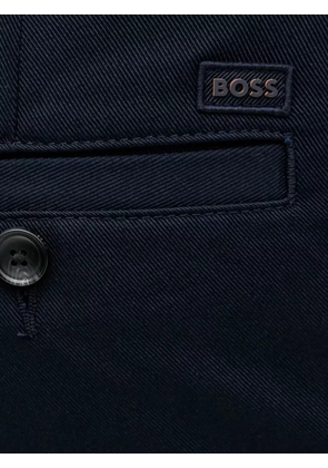 BOSS logo-plaque trousers - Blue