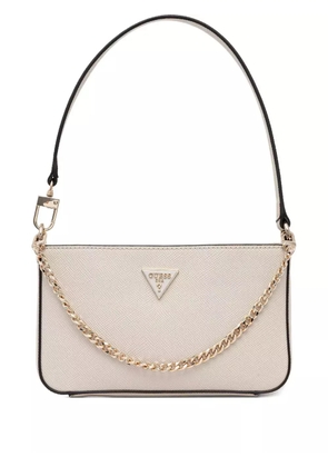 GUESS USA chain-strap logo-plaque tote bag - Neutrals