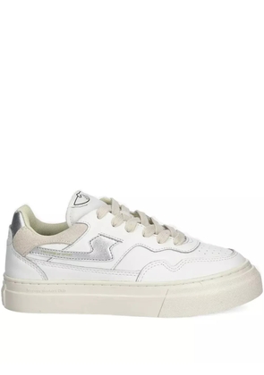 Stepney Workers Club leather lace-up sneakers - White