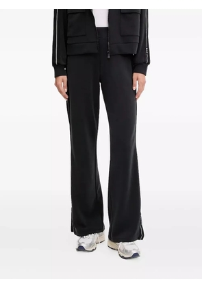 Ea7 Emporio Armani side-stripe track pants - Black