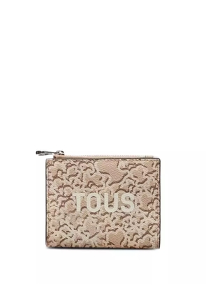 TOUS logo-print zip wallet - Neutrals