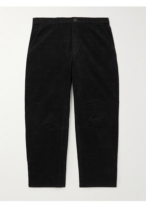 Nili Lotan - Carpenter Cropped Straight-Leg Cotton-Blend Corduroy Trousers - Men - Black - UK/US 30