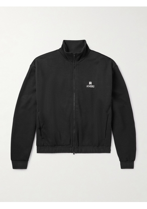 AMIRI - Lounge Logo-Embroidered Tech-Jersey Track Jacket - Men - Black - XS