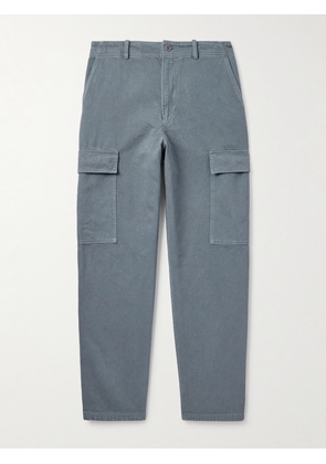 A.P.C. - Duncan Straight-Leg Organic Cotton-Twill Trousers - Men - Gray - IT 44