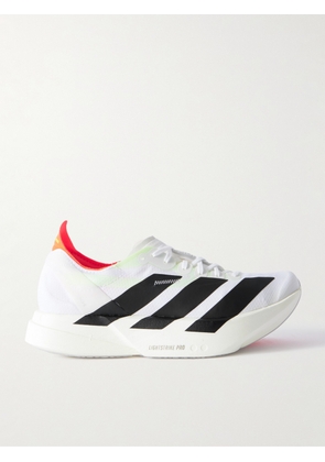 ADIDAS RUNNING - Adizero Adios Pro 4 Rubber-Trimmed Ripstop Running Sneakers - Men - White - UK 6