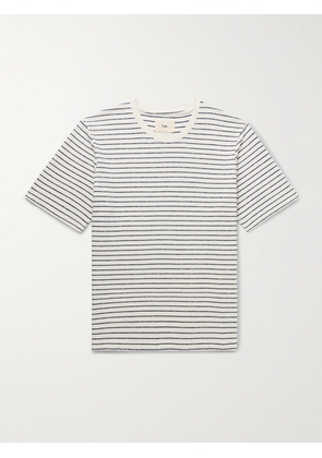 Folk - Striped Cotton-Jersey T-Shirt - Men - Neutrals - XS