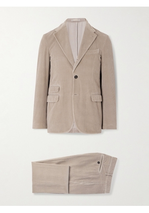 Massimo Alba - Sloop Cotton-Corduroy Suit - Men - Neutrals - IT 46