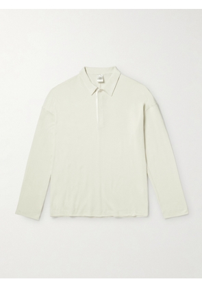 SSAM - Cotton and Silk-Blend Piqué Polo Shirt - Men - Neutrals - S